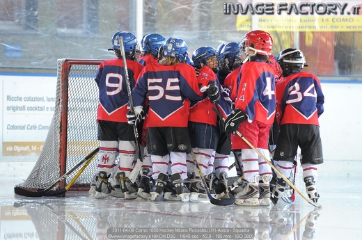 2011-04-09 Como 1050 Hockey Milano Rossoblu U11-Aosta - Squadra